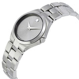 Movado Stainless Steel Grey Dial Ladies Watch #0606559 - Watches of America #2
