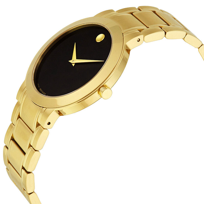 Movado Stiri Black Dial Gold-tone Stainless Steel Men's Watch #0606941 - Watches of America #2