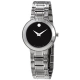 Movado Stiri Quartz Black Dial Ladies Watch #0607280 - Watches of America