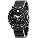 Movado Strato Chronograph Black Dial Men's Watch #0607006 - Watches of America