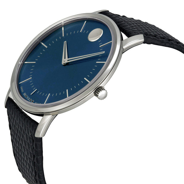 Movado TC Blue Dial Leather Men's Watch #0606846 - Watches of America #2