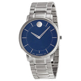 Movado TC Blue Dial Stainless Steel Men's Watch #0606688 - Watches of America