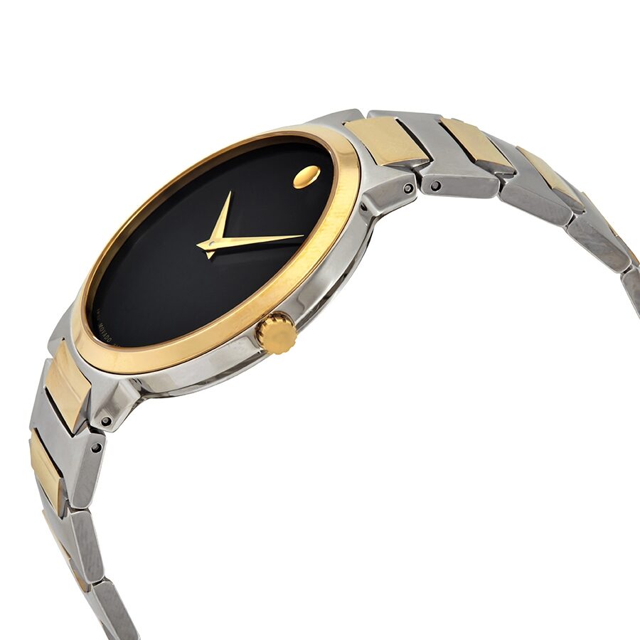 Movado Temo Quartz Black Dial Men's Watch 0607293 – Watches