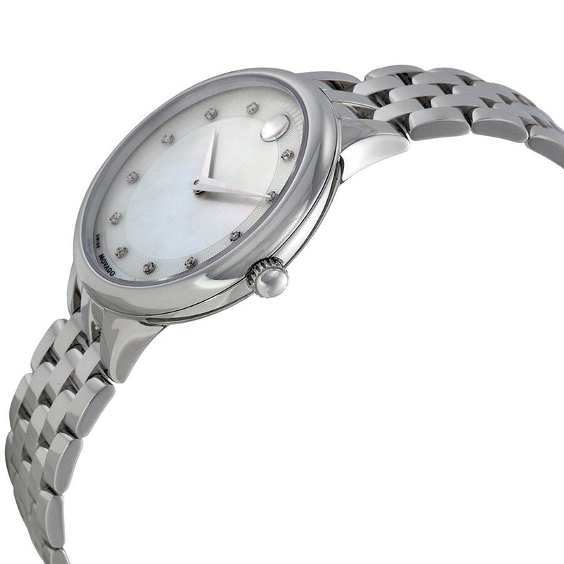 Movado Trevi Mother of Pearl Dial Stainless Steel Ladies Watch #0606810 - Watches of America #2
