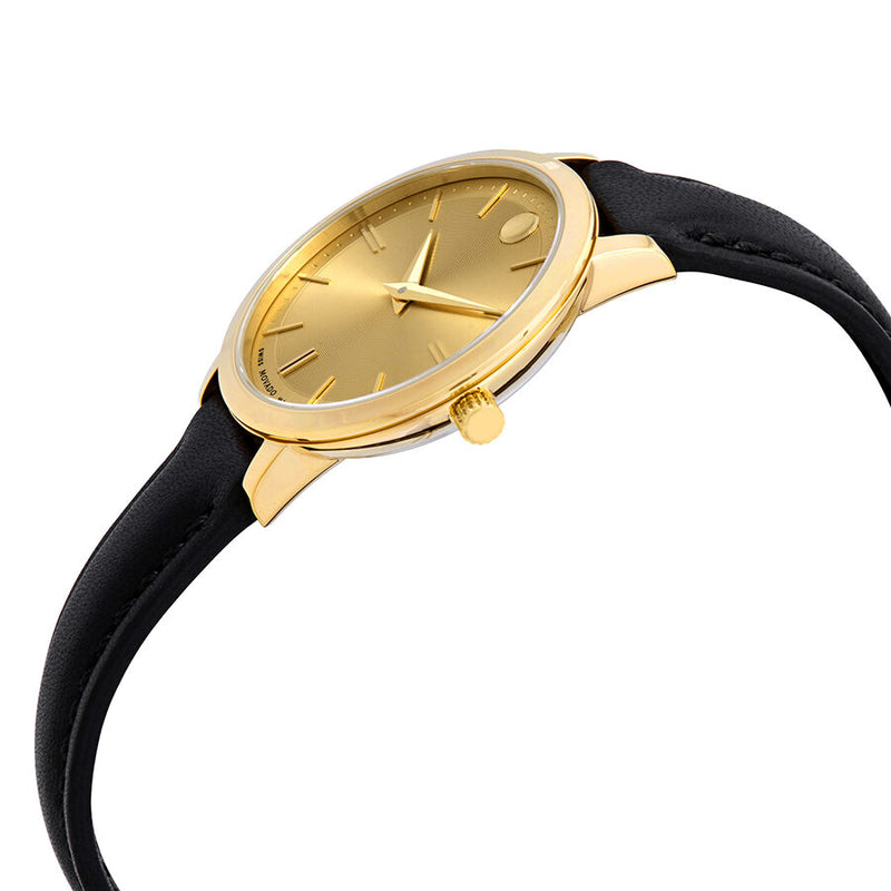 Movado Ultra Slim Gold Dial Ladies Watch #0607158 - Watches of America #2