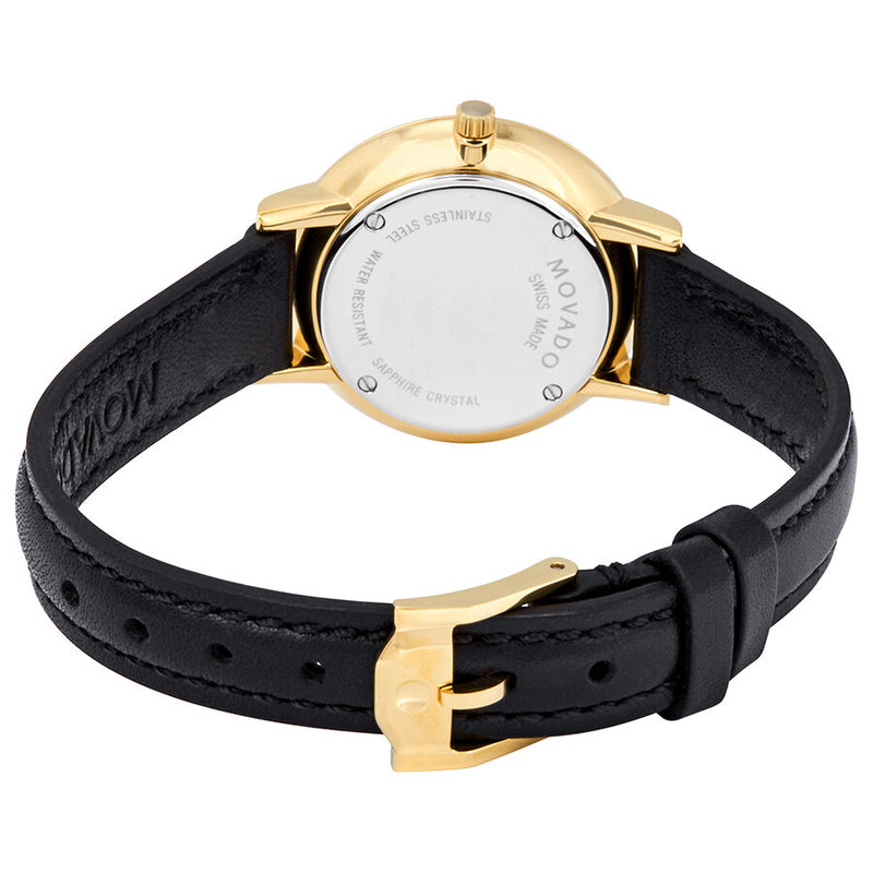 Movado Ultra Slim Gold Dial Ladies Watch #0607158 - Watches of America #3