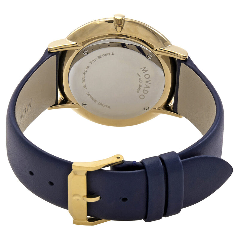 Movado Ultra Slim Museum Quartz Blue Dial Men's Watch #0607259 - Watches of America #3