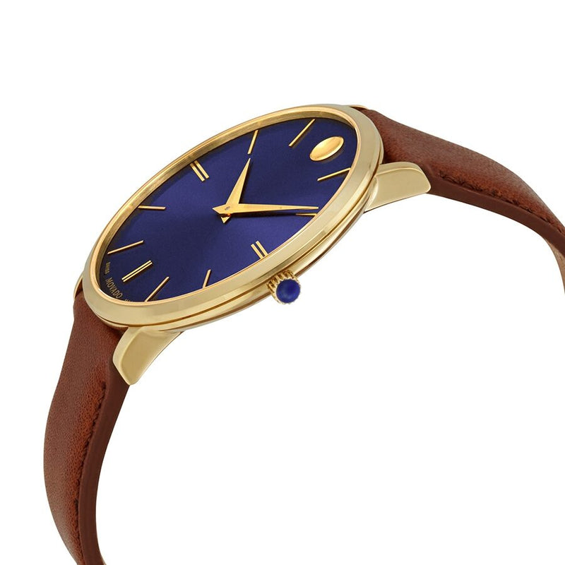 Movado Ultra Slim Quartz Blue Dial Men's Watch #0607241 - Watches of America #2