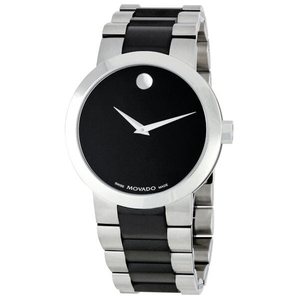 Movado Vertido Black PVD and Stainless Steel Men's Watch #0606373 - Watches of America