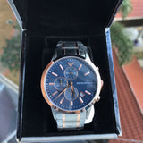 Emporio Armani Chronograph Quartz Blue Dial Men's Watch AR80025