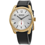 Nixon C39 Leather White Dial Men's Watch #A4592226 - Watches of America