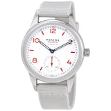 Nomos Club Siren Automatic 37 mm White Dial Watch #744 - Watches of America