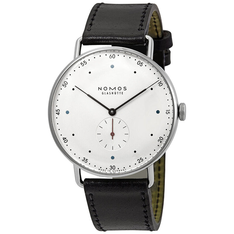 Nomos Metro 38 White Silver Dial Men's Watch #1109 - Watches of America