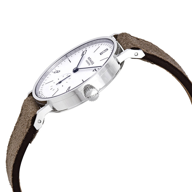 Nomos Tangente 33 Galvanized White Dial Velour Leather Ladies Watch #122 - Watches of America #2