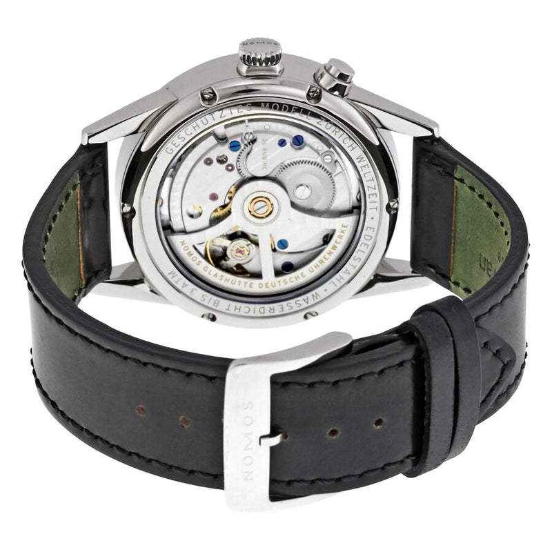 Nomos Zurich Weltzeit Black Leather Men's Watch 805 – Watches of