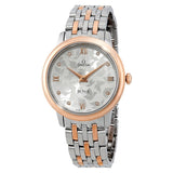 Omega De Ville Prestige Silver Diamond Dial Ladies Watch #424.20.33.60.52.001 - Watches of America #2