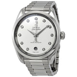 Omega Seamaster Aqua Terra Automatic Diamond Silver Dial Ladies Watch #220.10.38.20.52.001 - Watches of America