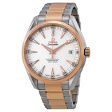 Omega Aqua Terra  Automatic  Silver Dial Steel and 18kt Rose Gold Men's Watch #23120422102001 - Watches of America