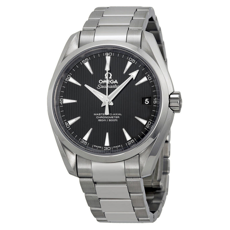 Omega Aqua Terra Black Dial Stainless Steel Men's Watch 23110392101002#231.10.39.21.01.002 - Watches of America