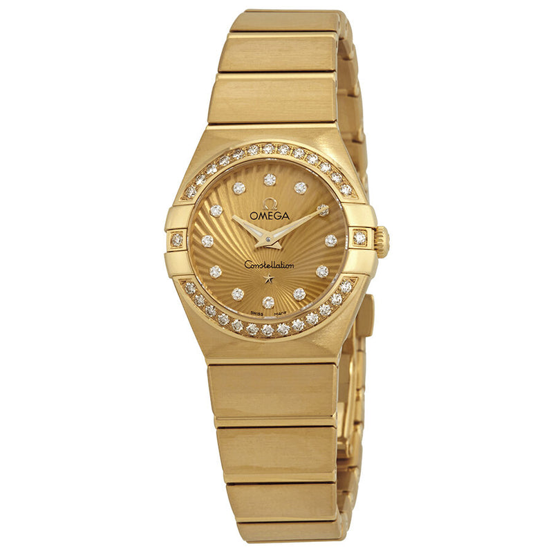 Omega Constellation 18kt Yellow Gold Ladies Watch #123.55.24.60.58.001 - Watches of America