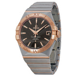 Omega Constellation Automatic Brown Dial Stainless Steel Rose Gold Men's Watch 12320382113001#123.20.38.21.13.001 - Watches of America