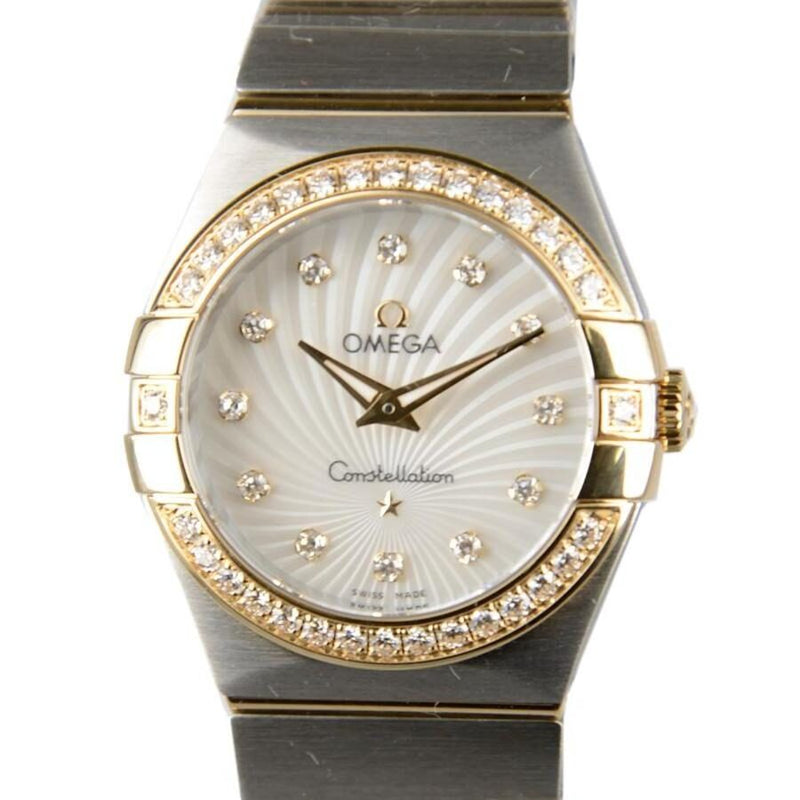 Omega Constellation Automatic Chronometer Diamond Ladies Watch #123.25.27.60.55.004 - Watches of America