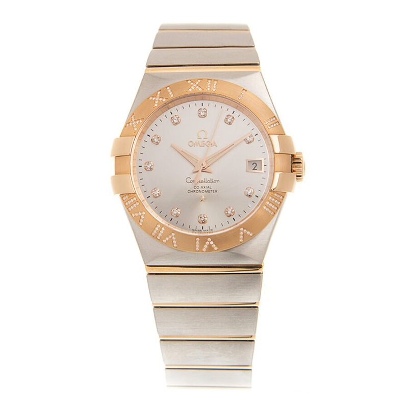 Omega Constellation Automatic Chronometer Diamond Silver Dial Ladies Watch #123.25.35.20.52.003 - Watches of America #3