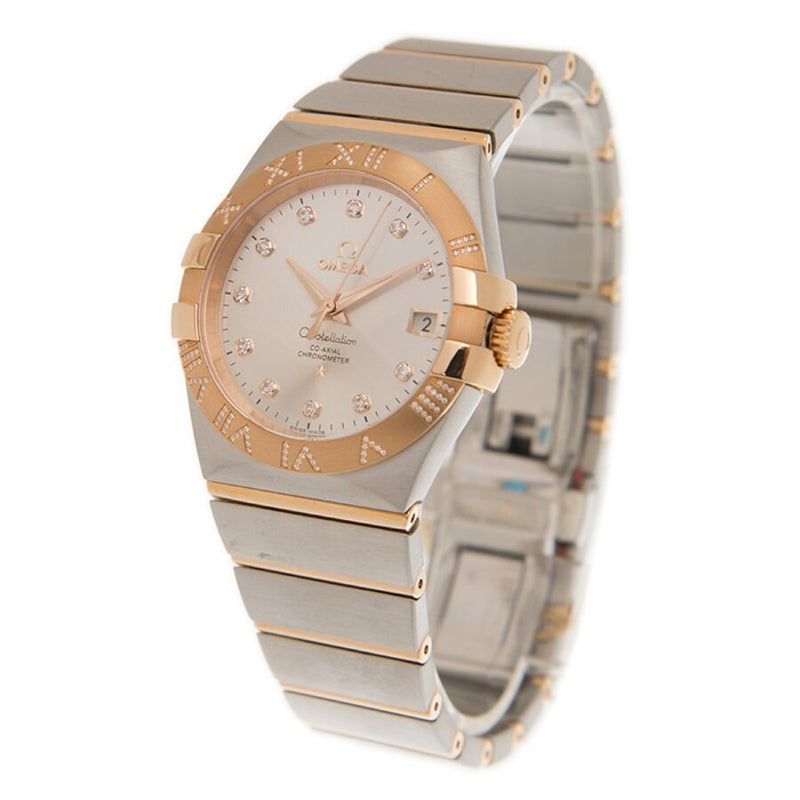 Omega Constellation Automatic Chronometer Diamond Silver Dial Ladies Watch #123.25.35.20.52.003 - Watches of America #4