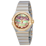 Omega Constellation Automatic Mother of Pearl Dial Ladies Watch #123.25.27.20.57.007 - Watches of America