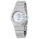 Omega Constellation Automatic Mother of Pearl Dial Ladies Watch 12315272055003#123.15.27.20.55.003 - Watches of America