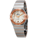 Omega Constellation 18kt Rose Gold & Steel Automatic Chronometer Ladies Watch #127.20.27.20.55.001 - Watches of America