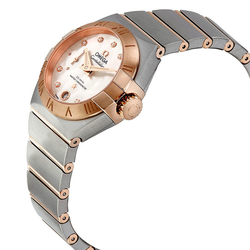 Omega Constellation 18kt Rose Gold & Steel Automatic Chronometer Ladies Watch #127.20.27.20.55.001 - Watches of America #2