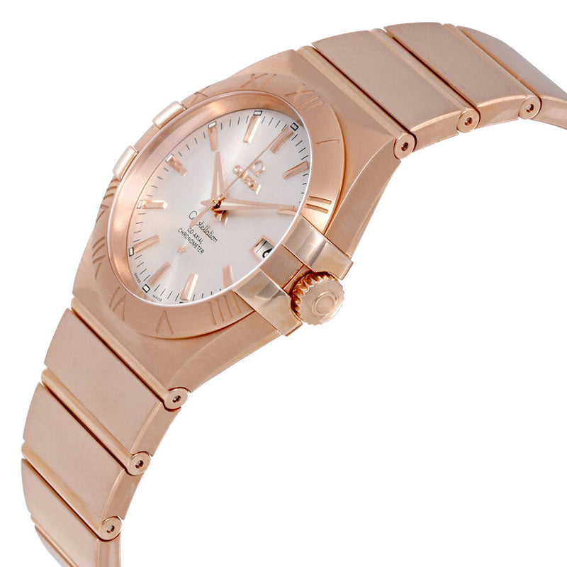 Omega Constellation Automatic 18kt Rose Gold Silver Dial Ladies Watch #123.50.35.20.02.001 - Watches of America #2