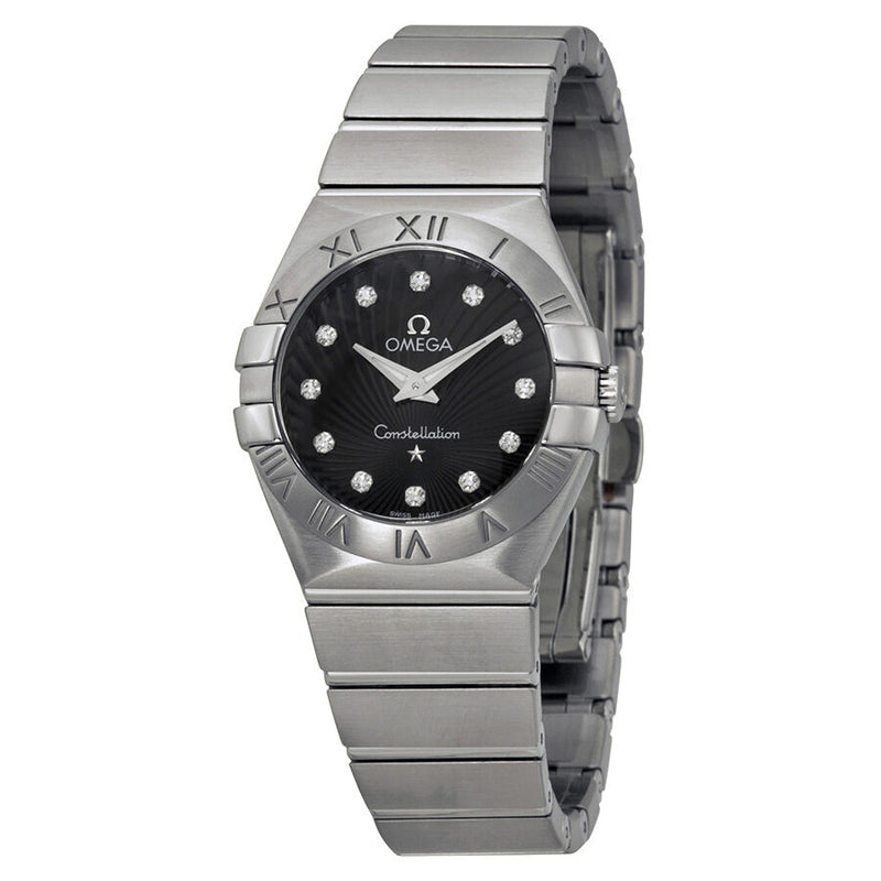 Omega Constellation Black Dial Ladies Watch #123.10.27.60.51.001 - Watches of America