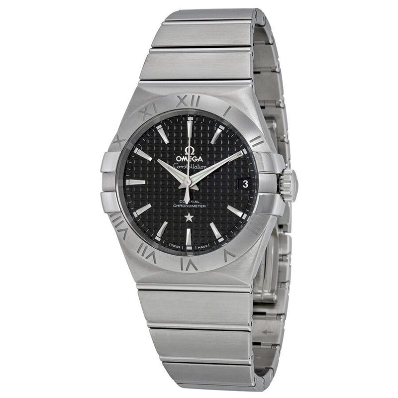 Omega Constellation Black Dial Stainless Steel Men's Watch #123.10.38.21.01.002 - Watches of America