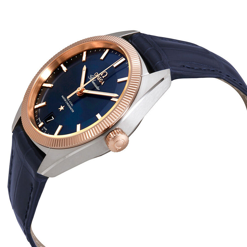 Omega Constellation Automatic Blue Dial Blue Leather Men's Watch #130.23.39.21.03.001 - Watches of America #2