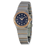 Omega Constellation Blue Diamond Dial Stainless Steel Ladies Watch #12320246053001 - Watches of America