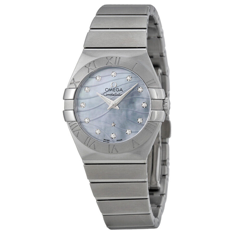 Omega Constellation Mother of Pearl Dial Ladies Watch #123.10.27.60.57.001 - Watches of America