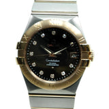 Omega Constellation Brown Dial Two Tone 35 mm Men's Watch #123.20.35.20.63.001 - Watches of America