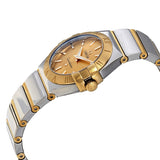 Omega Constellation Champagne Dial Ladies 18K Yellow Gold and Steel Watch #123.20.27.60.08.002 - Watches of America #2