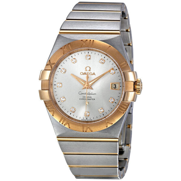 Omega Constellation Chronometer Automatic Silver Dial Watch #123.20.35.20.52.001 - Watches of America