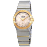 Omega Constellation Coral Dial Ladies Watch #123.20.27.60.57.005 - Watches of America