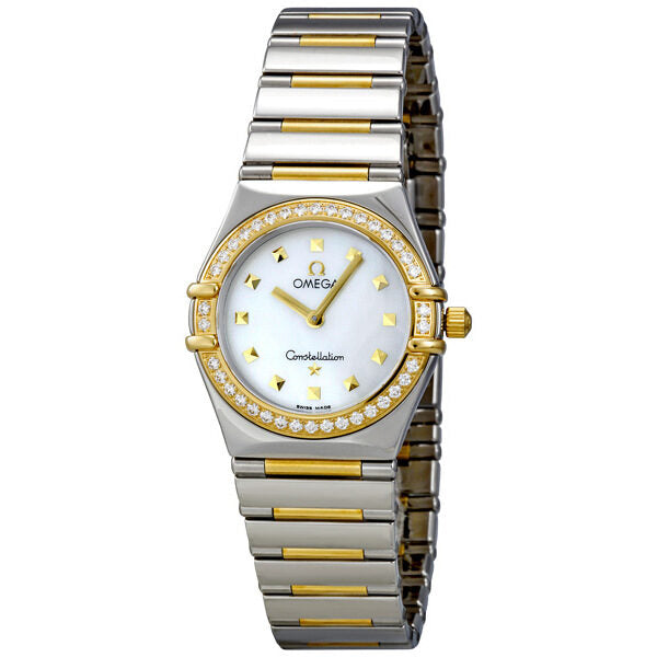 Omega Constellation Diamond 18kt Yellow Gold and Steel Ladies Watch #1376.71 - Watches of America