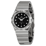 Omega Constellation Diamond Black Dial Ladies Watch #123.10.27.60.51.002 - Watches of America