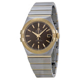 Omega Constellation Grey Dial Steel and 18kt Yellow Gold Men's Watch #123.20.35.20.06.001 - Watches of America