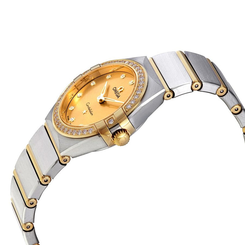 Omega Constellation Manhattan Champagne Diamond Dial Ladies Watch #131.25.28.60.58.001 - Watches of America #2