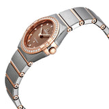 Omega Constellation Manhattan Quartz Diamond Brown Dial 25 mm Ladies Watch #131.25.25.60.63.001 - Watches of America #2