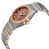 Omega Constellation Manhattan Quartz Diamond Brown Dial Ladies Watch #131.25.28.60.63.001 - Watches of America #2
