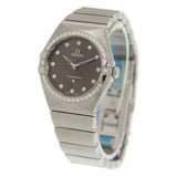 Omega Constellation Manhattan Quartz Diamond Grey Dial Ladies Watch #131.15.28.60.56.001 - Watches of America #4