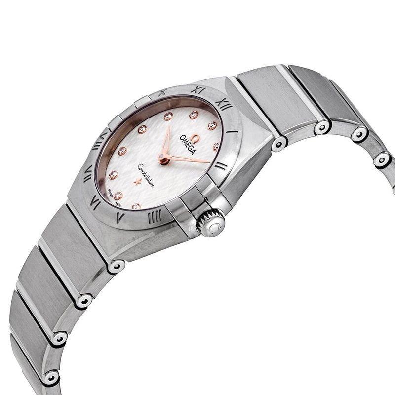 Omega Constellation Manhattan Quartz Diamond Silver Dial Ladies Watch #131.10.28.60.52.001 - Watches of America #2